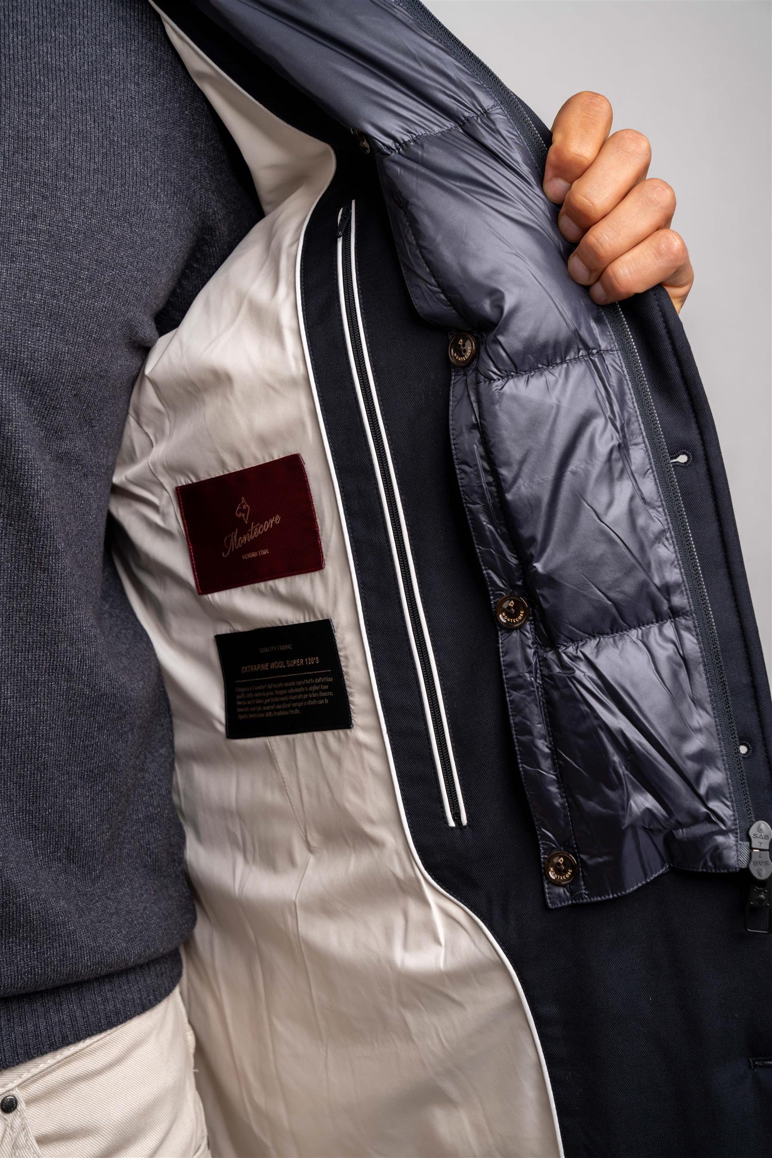 Man Down Coat - Dark Blue