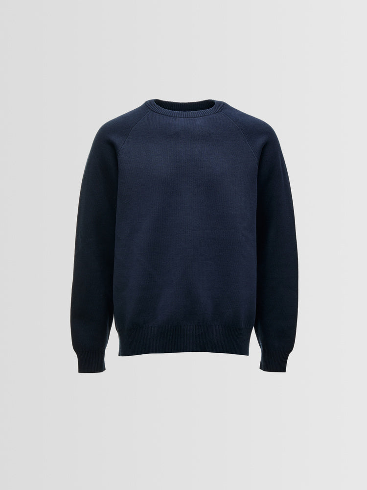 Tenby Cotton Knit - Navy