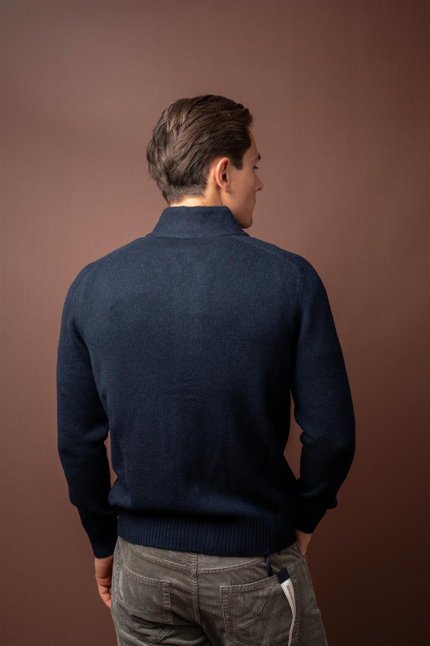Giubbino Cardigan - Navy