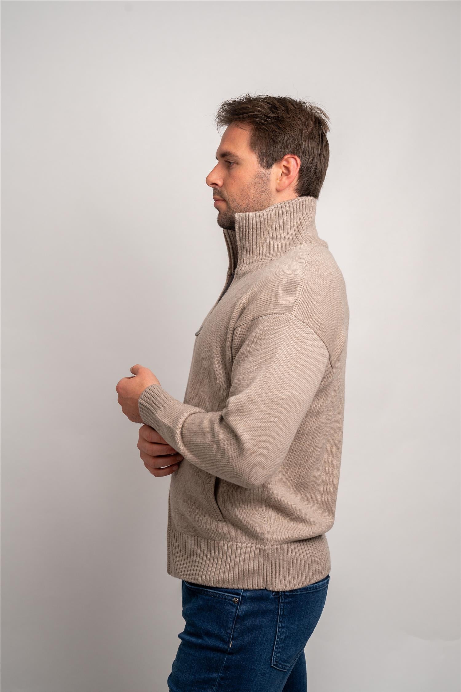 Heavy Full Zip - Beige