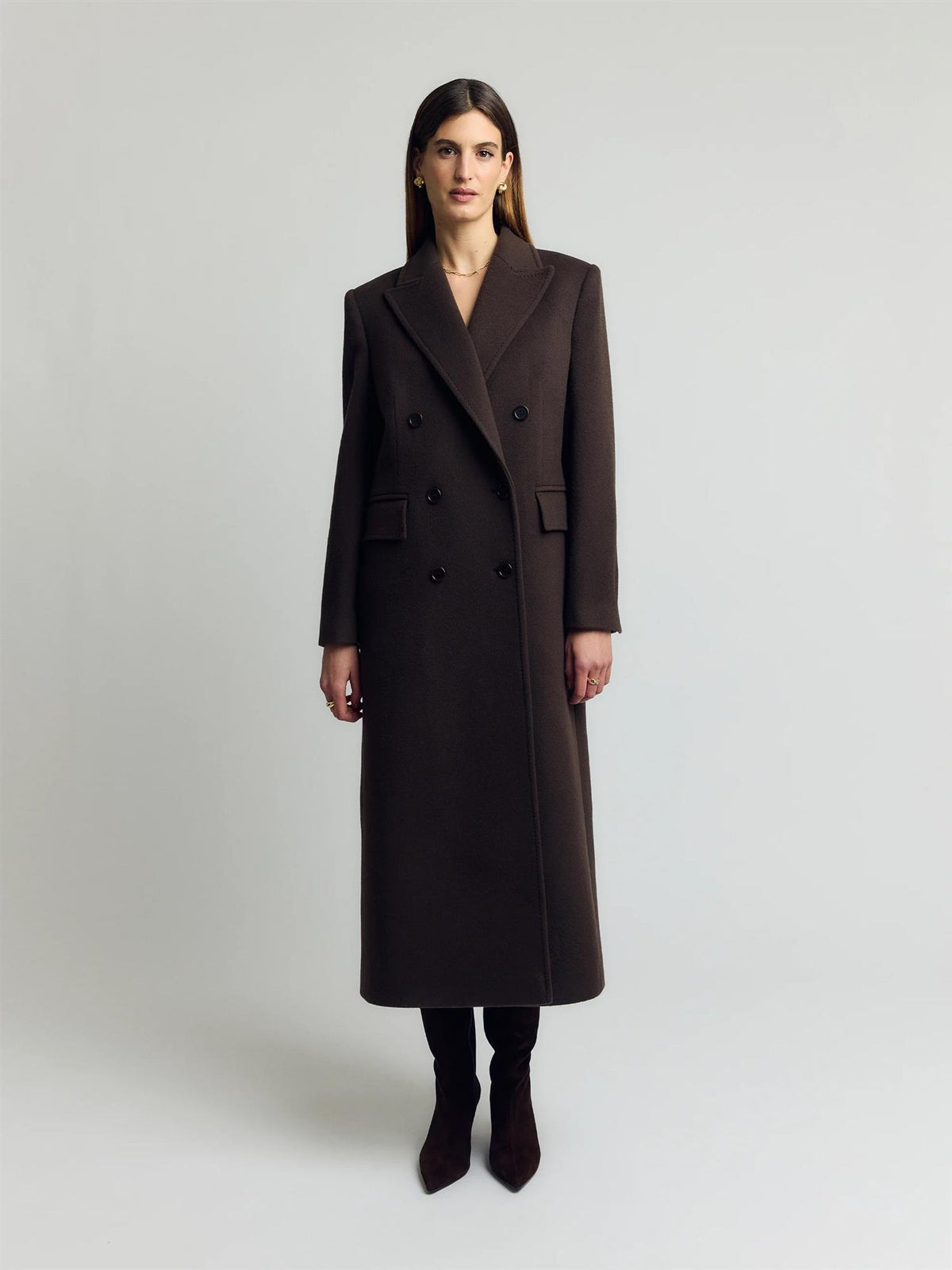 Angie Wool Coat – Espresso