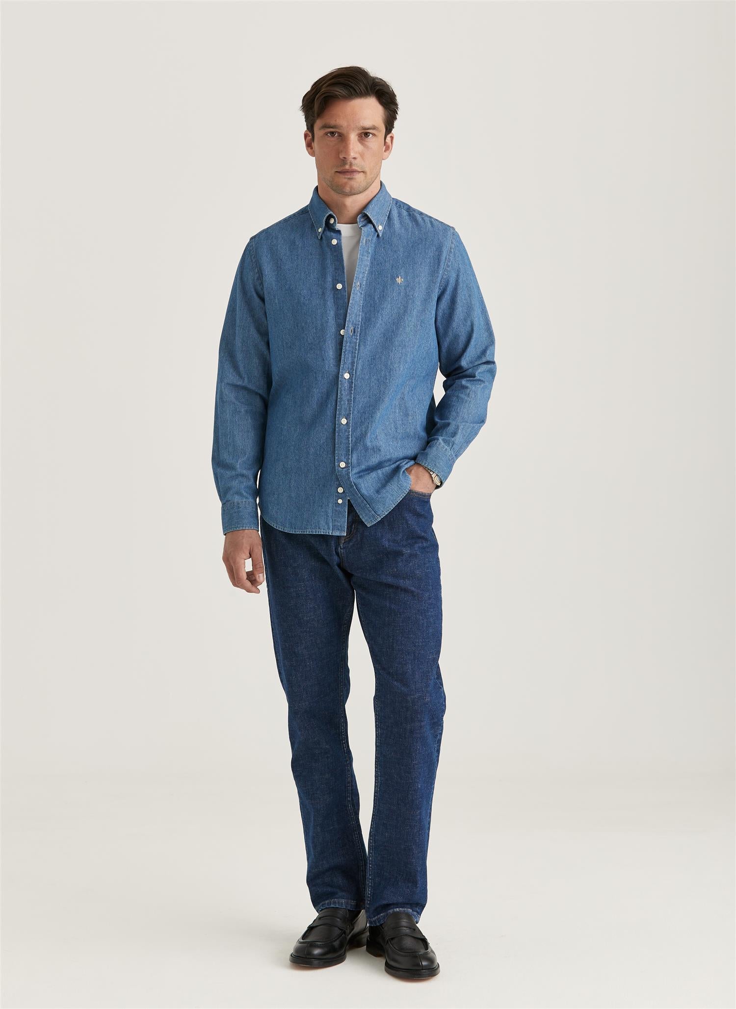 Denim Shirt - Classic Fit - Old Blue