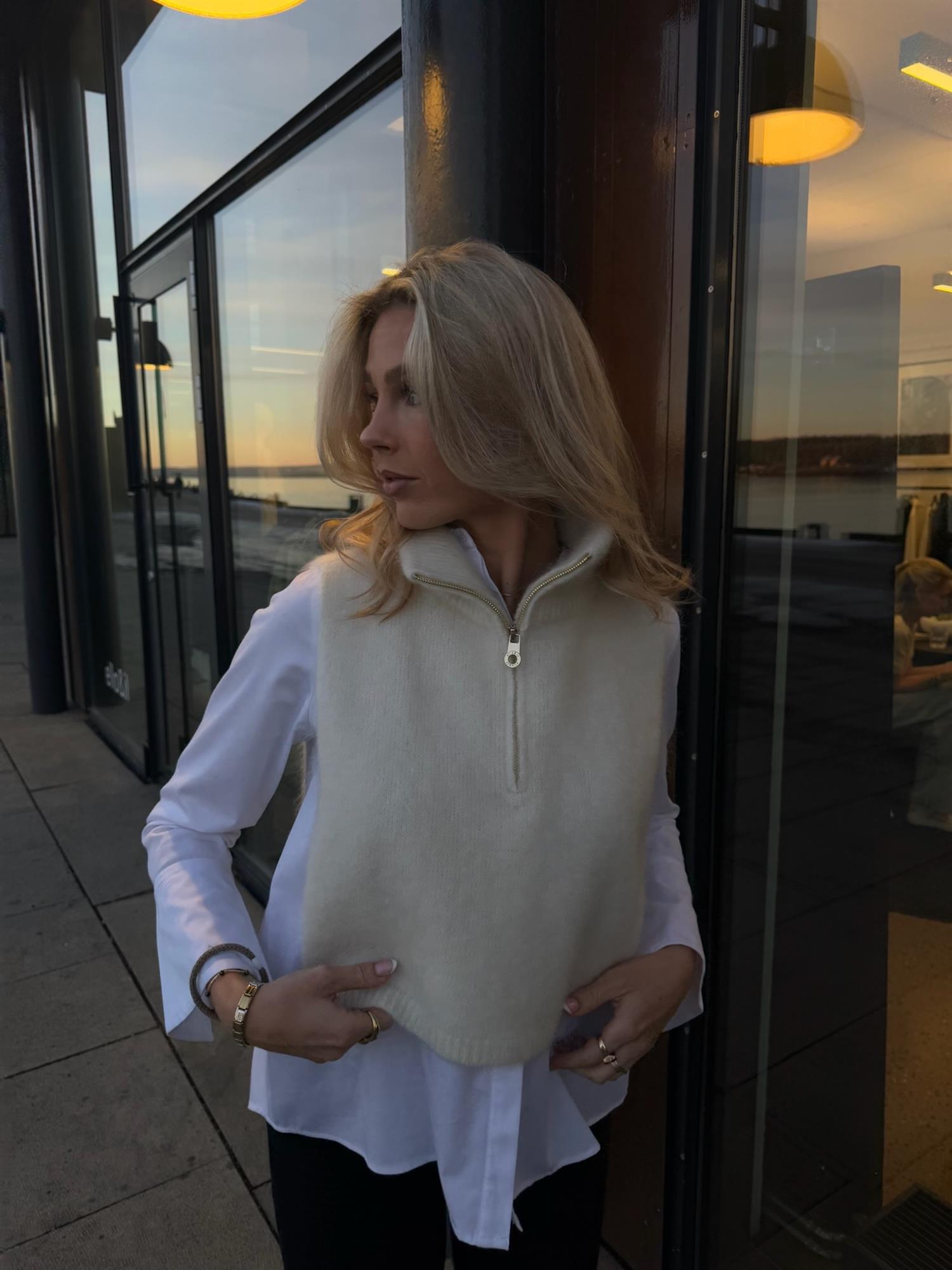 Belinda Chunky High Neck Bright White