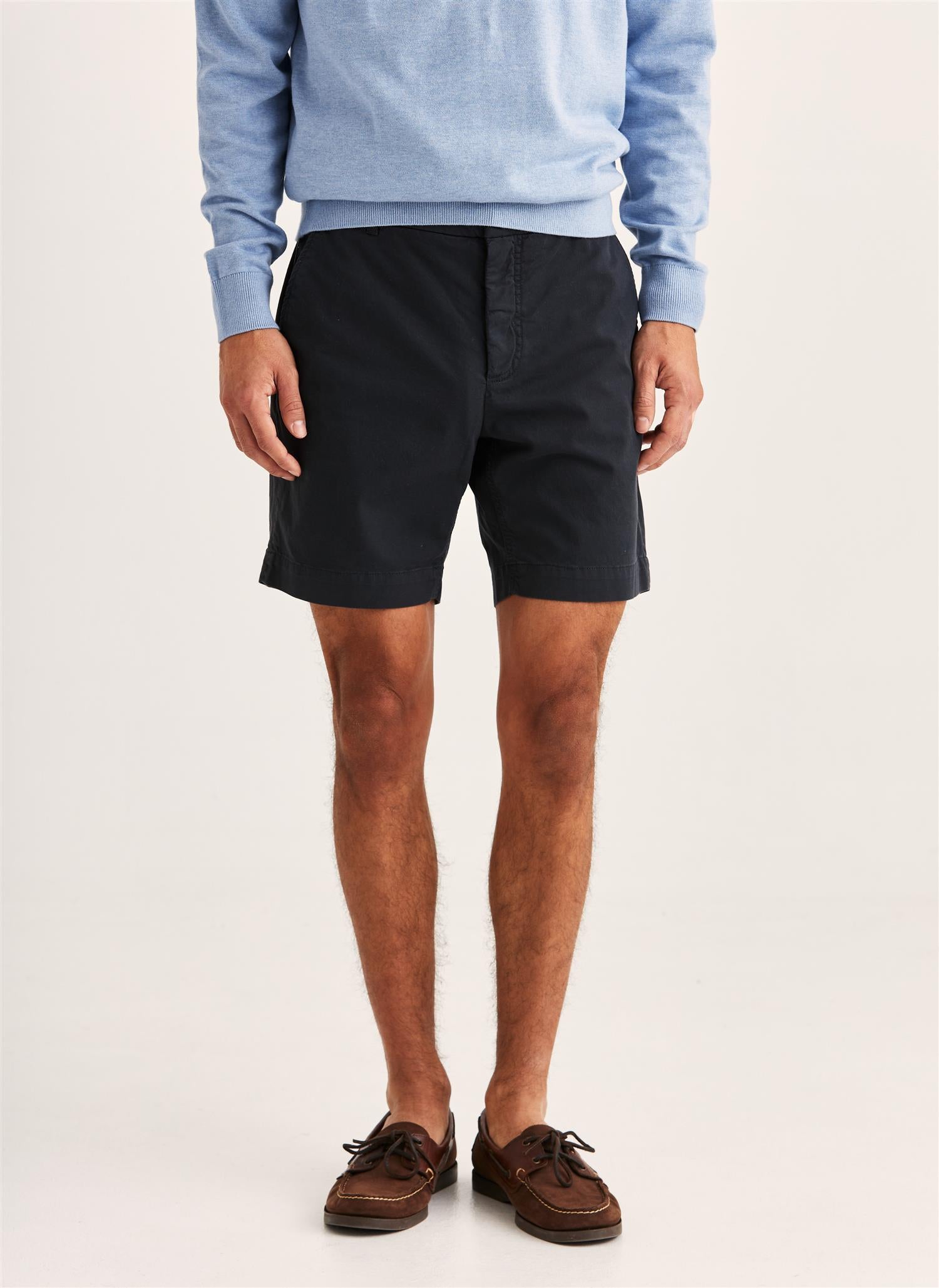 Jeffrey Summer Chino Shorts 7" - Navy