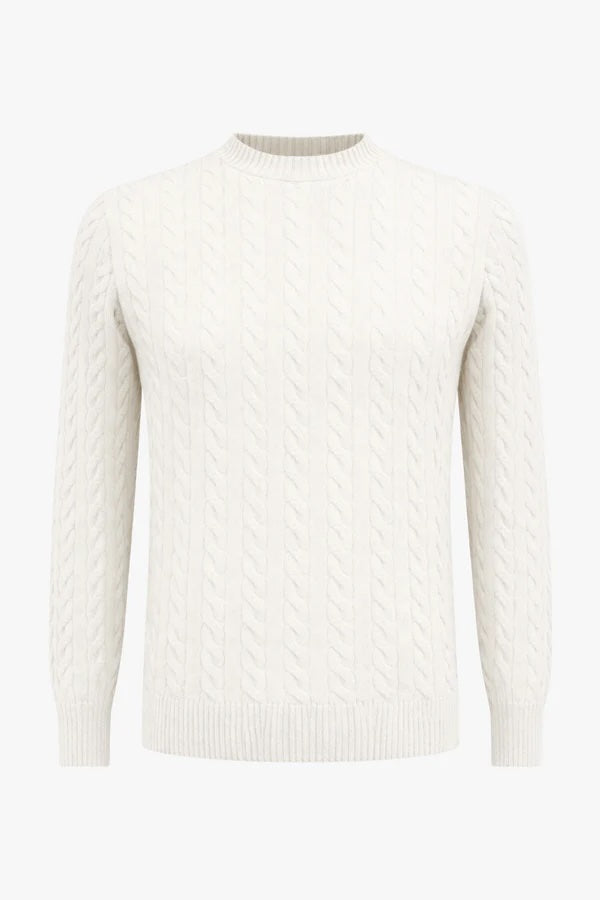 Oscar Cable Sweater - Off White