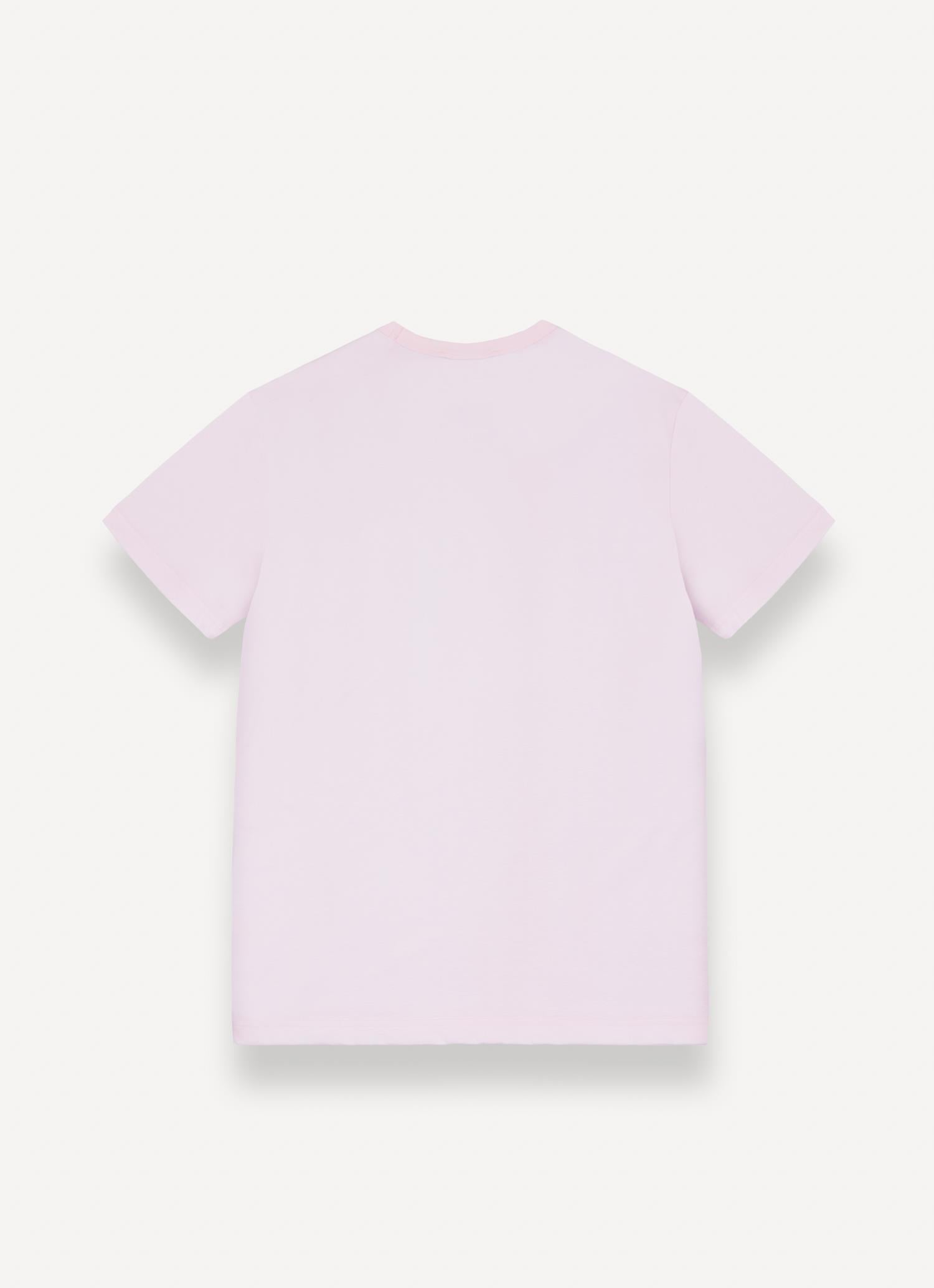 T-Shirt Chest Print - Rosa