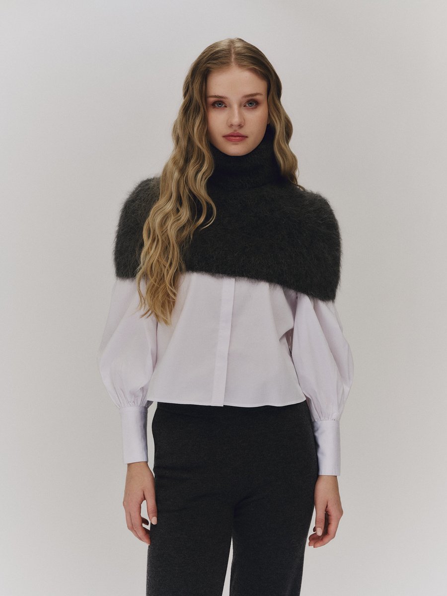 Sylvia Chunky Neck Charcoal