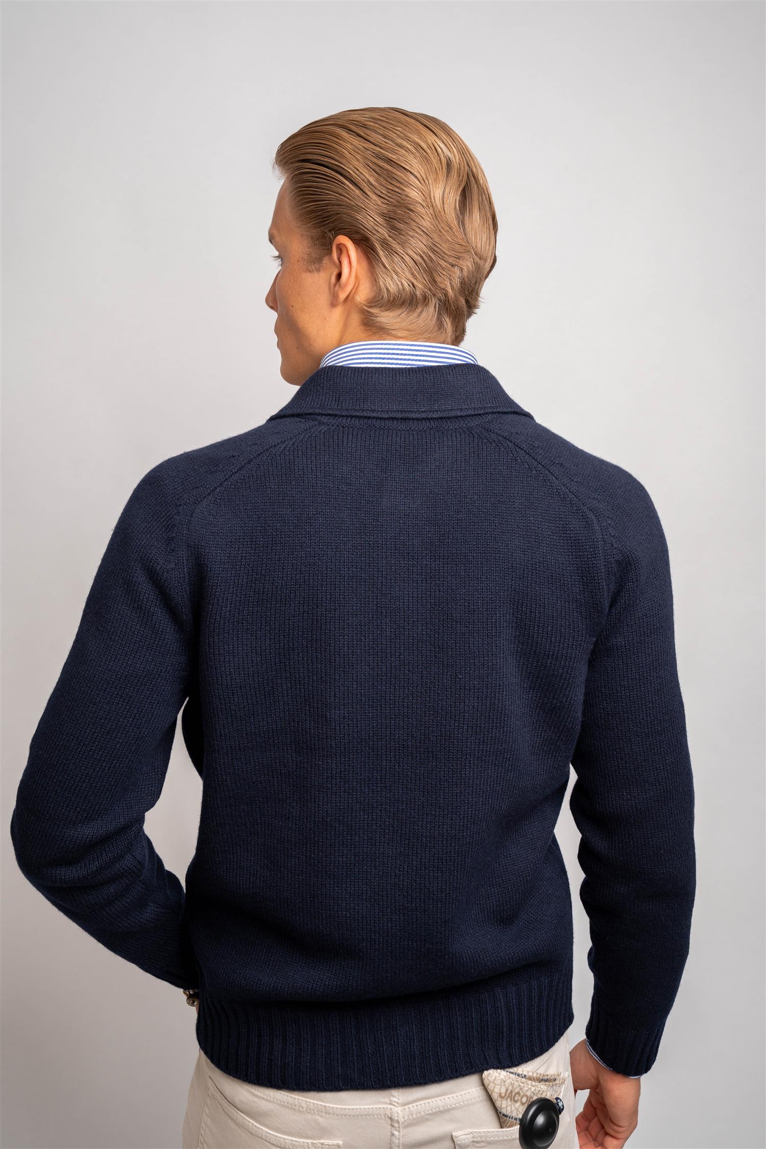 Cardigan Buttons - Navy