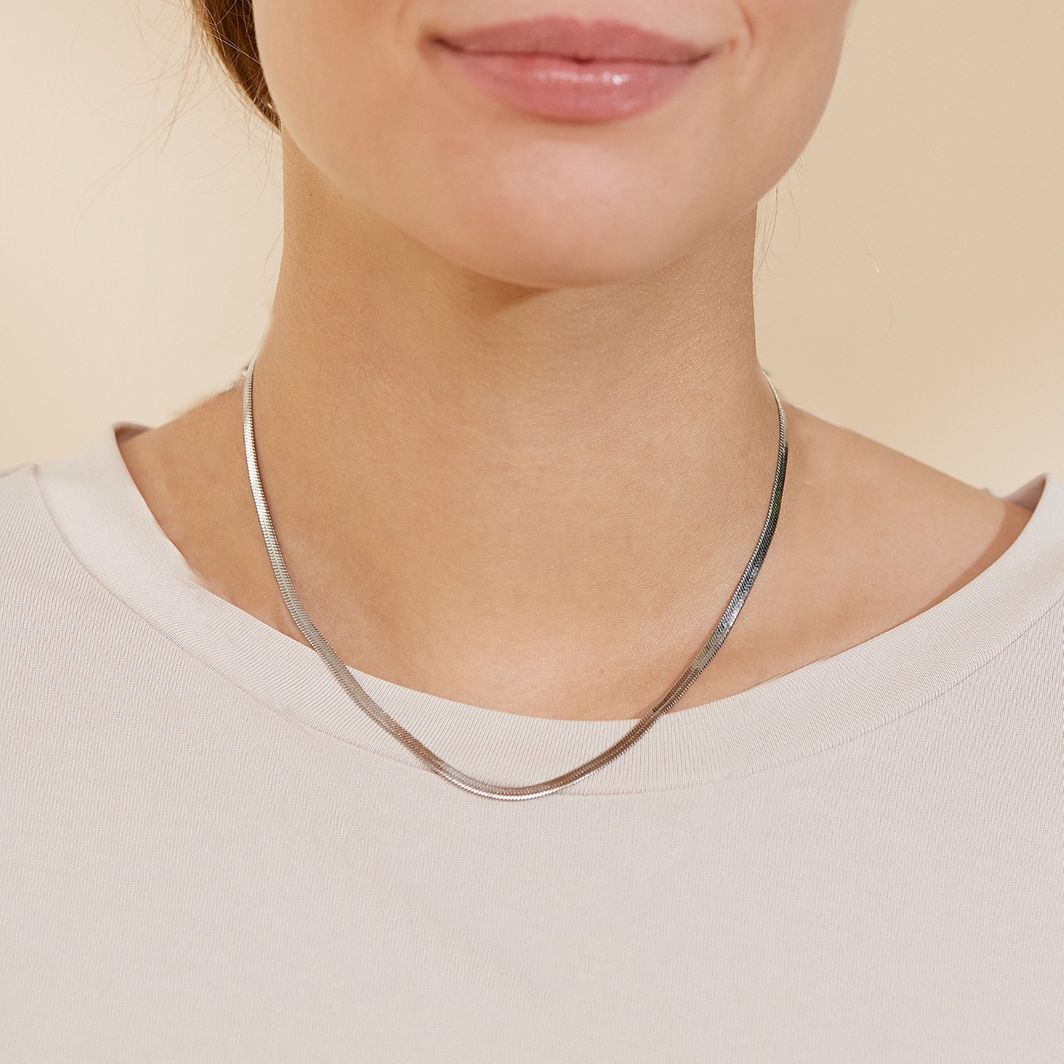 Chain Herringbone 45cm Steel