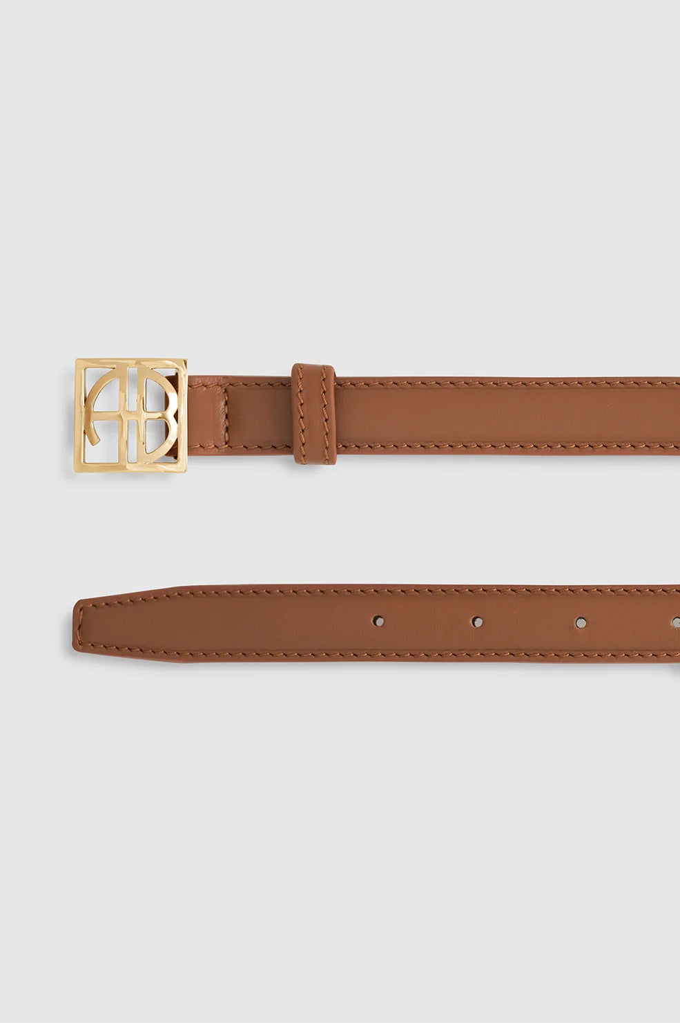 Monogram Belt Cognac