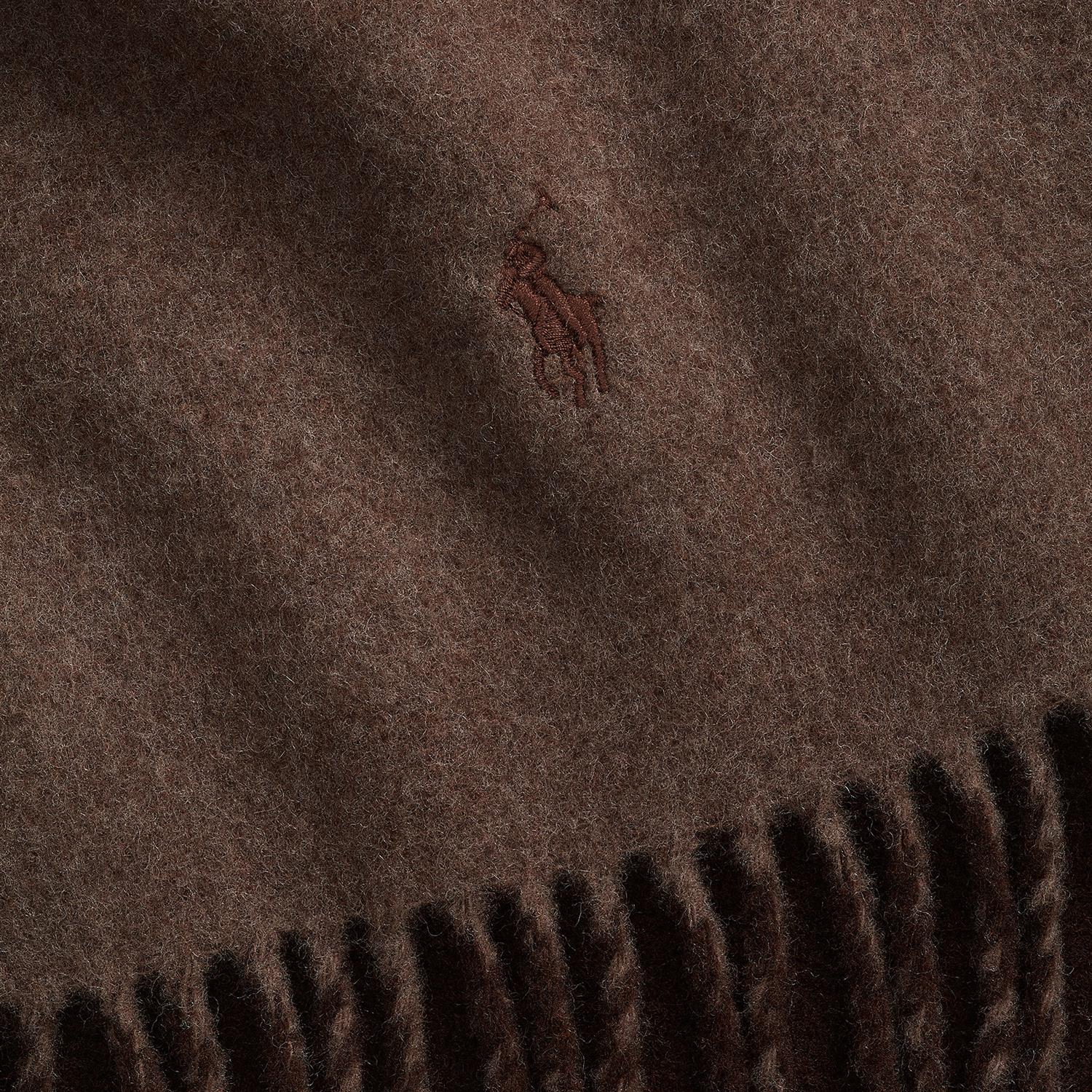 Double Wool Scarf Long Nutmeg/Brown