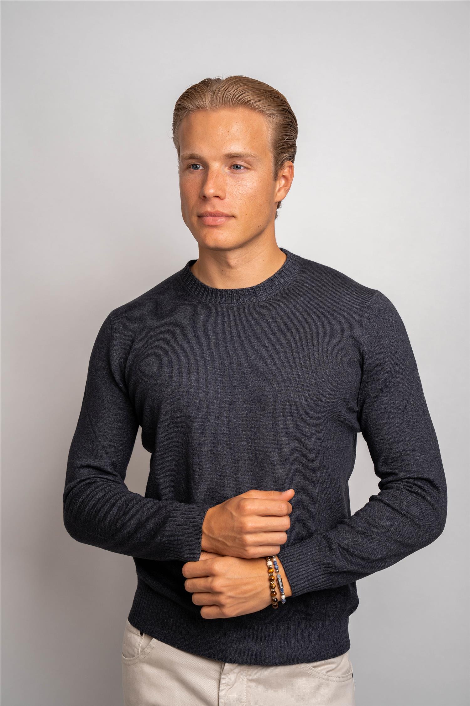 Crewneck Vintage Merino- Grey