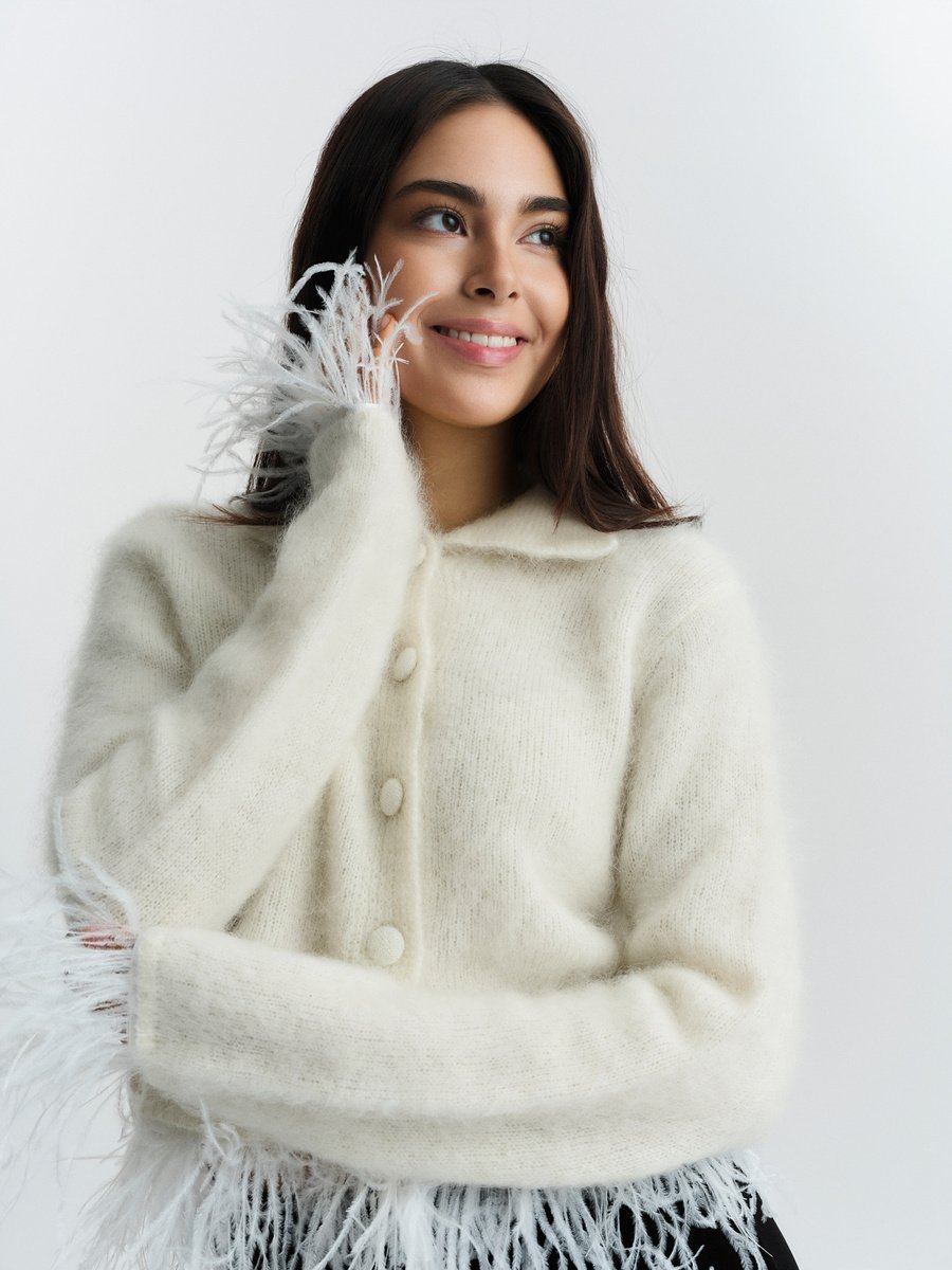 Chay Chunky Jacket Bright White