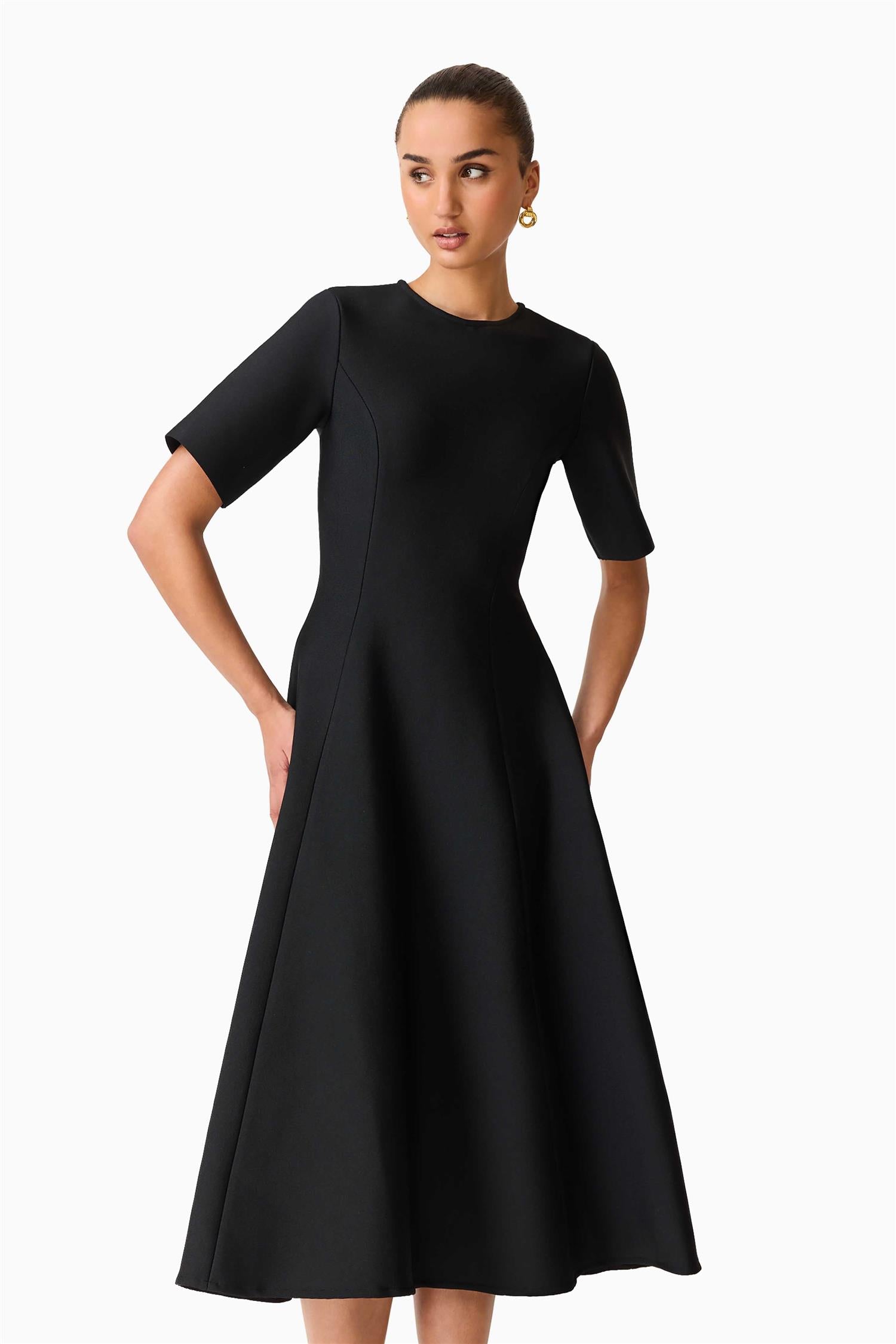 Audrey Midi Dress Black