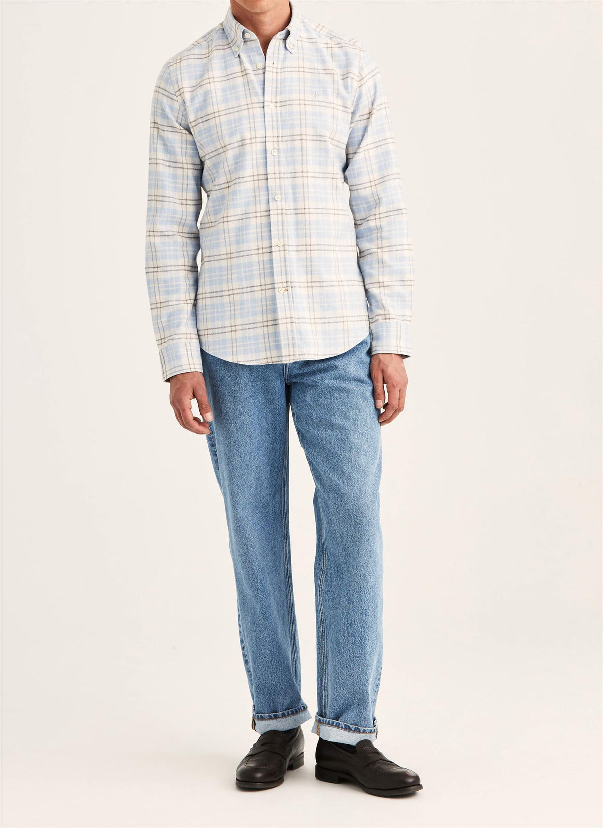 Flannel Mouliné Shirt Slim