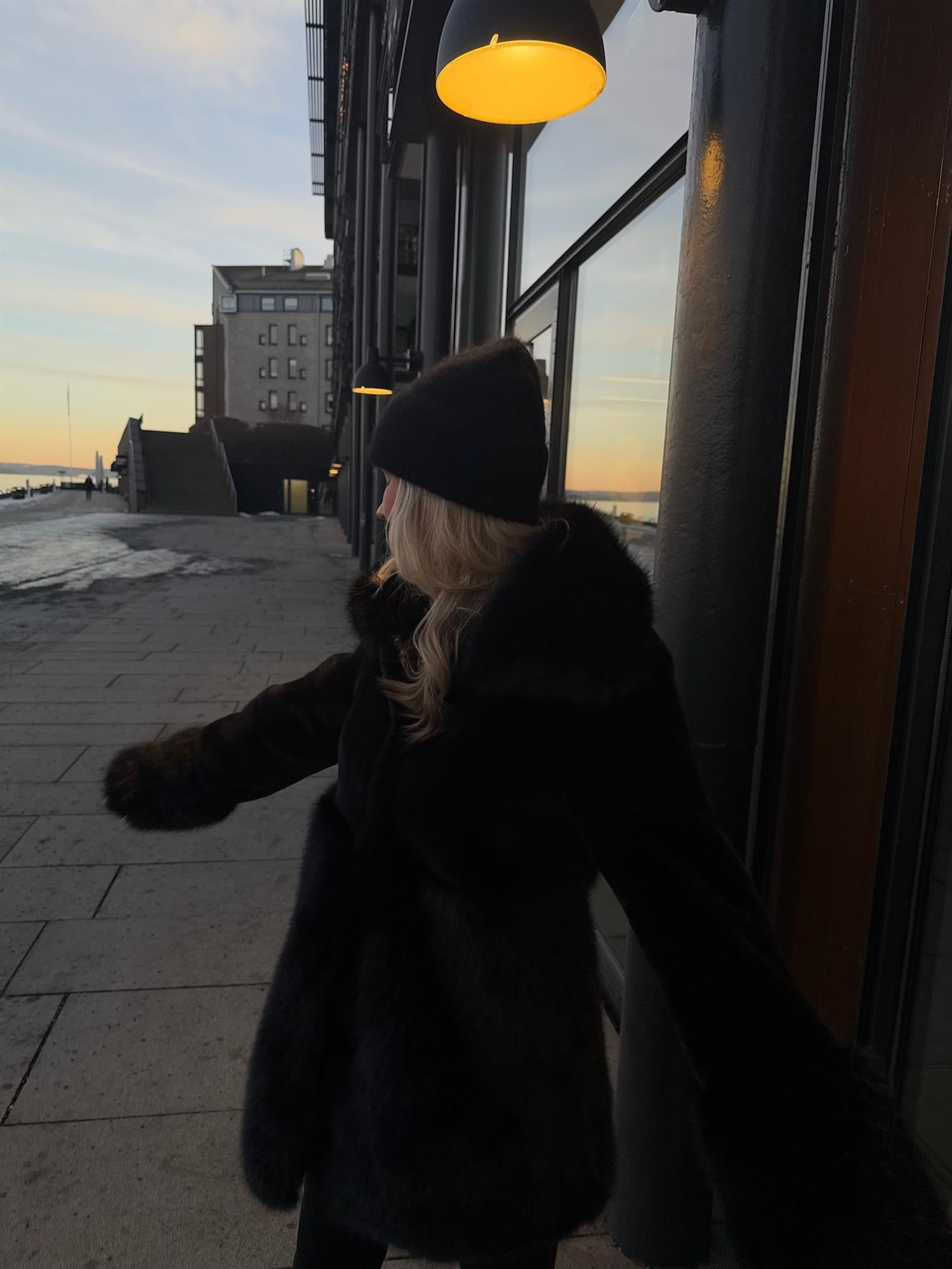 Silje Chunky Hat Black