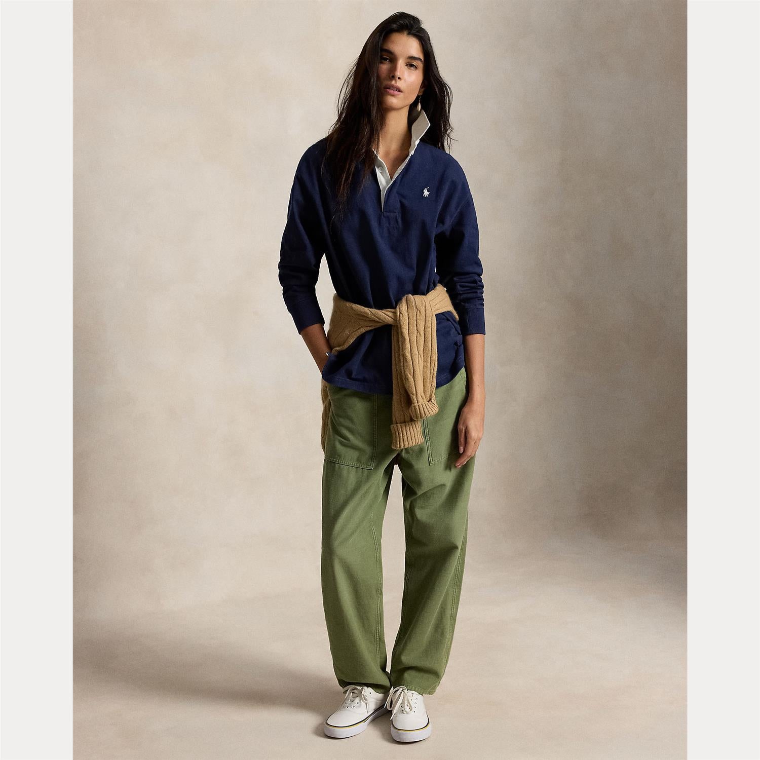 Oversize Cotton Rugby Shirt Eastside Royal