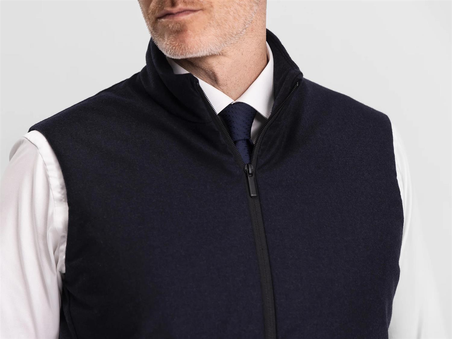 Raptor Saville Vest - Navy Wool