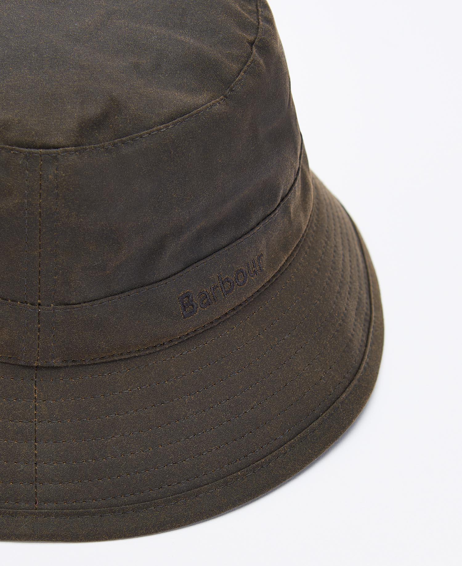 Waxed Bucket Hat Olive