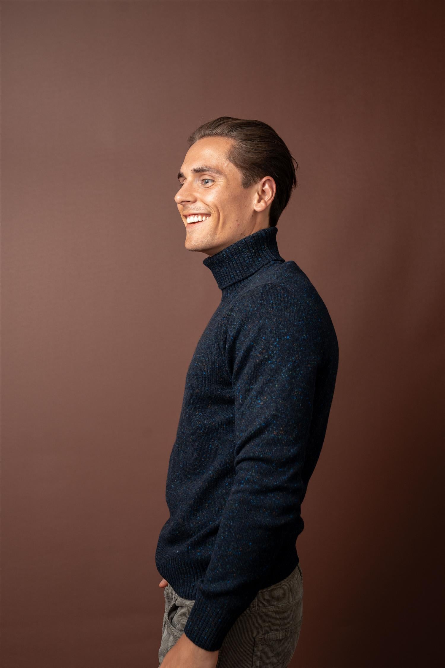 Turtleneck - Navy Melange