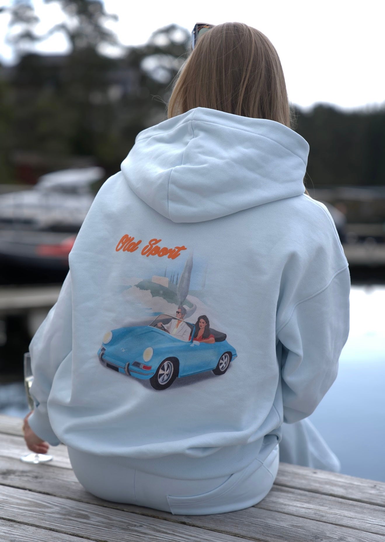 Old Sport Hoodie - Lyseblå
