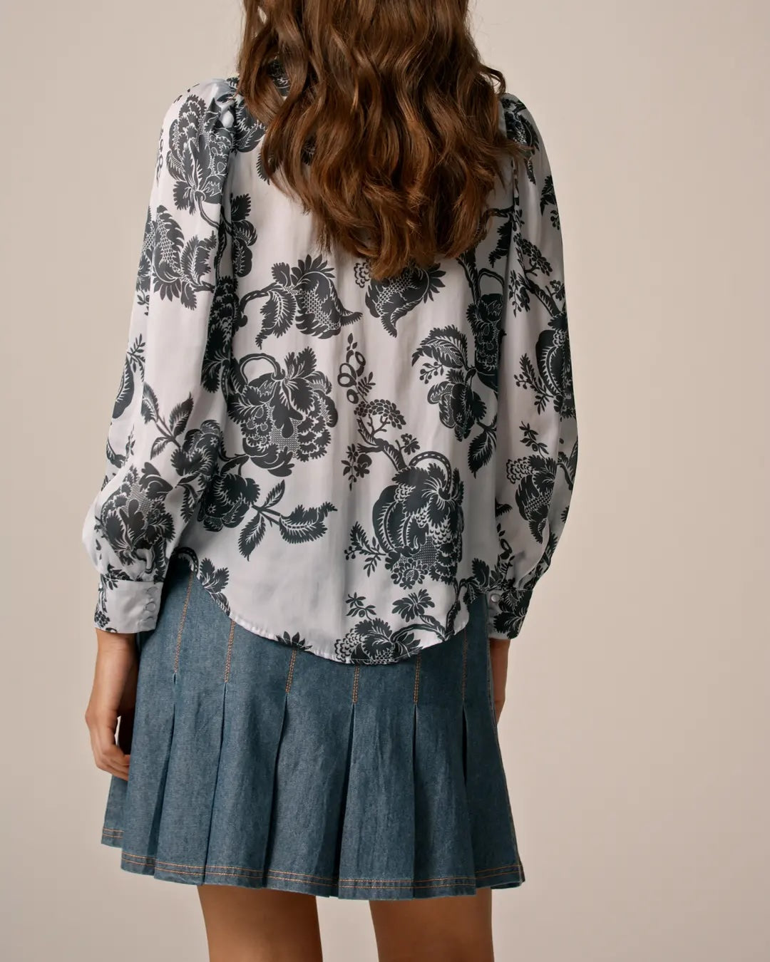 Organza Collared Blouse