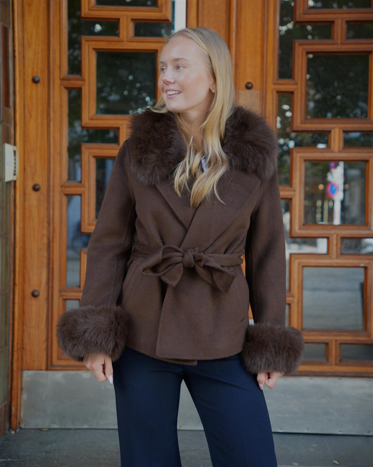 Marta Short Coat - Brown