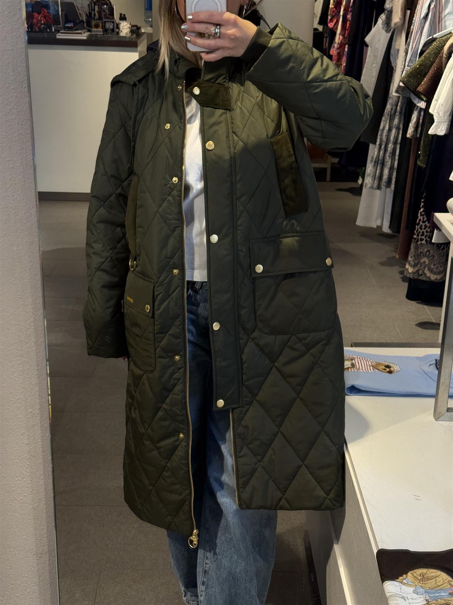 Barbour Rudson Quilted Jacket Olive