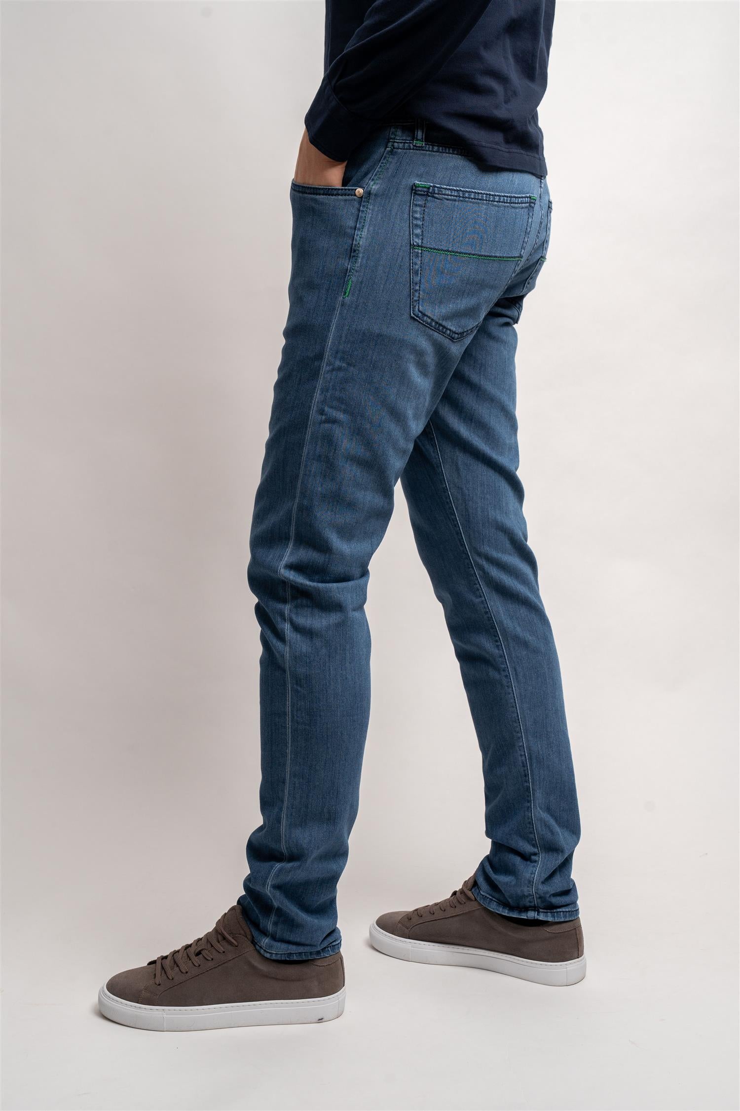 Michelangelo - Denim Silk