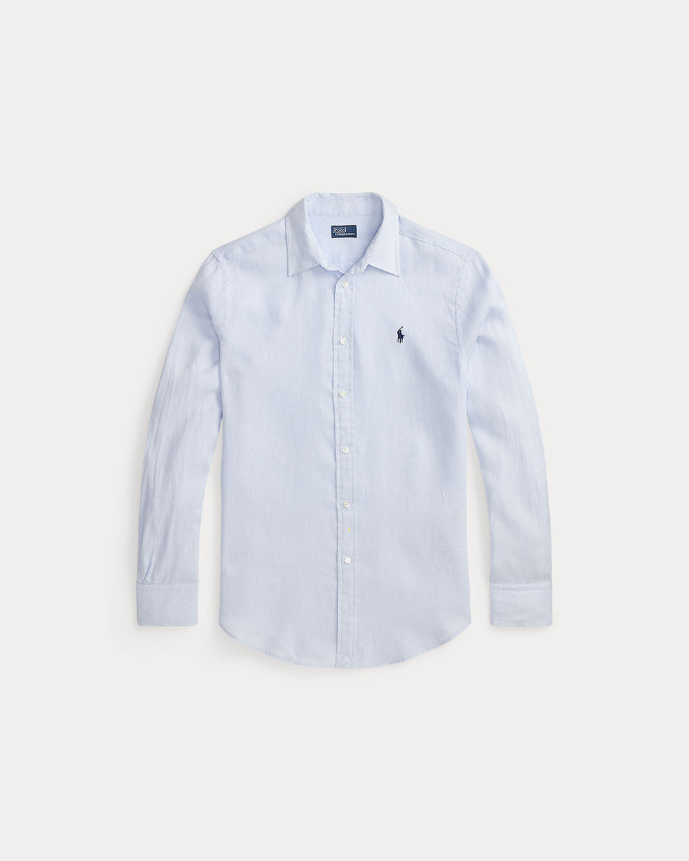Classic Fit Linen Shirt Oxford Blue