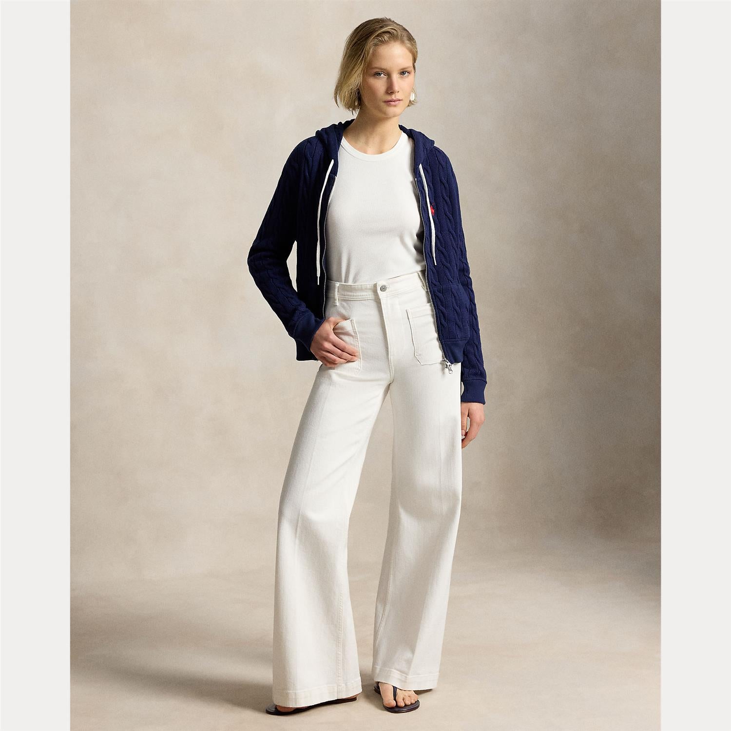 Denim Beaton Pant White