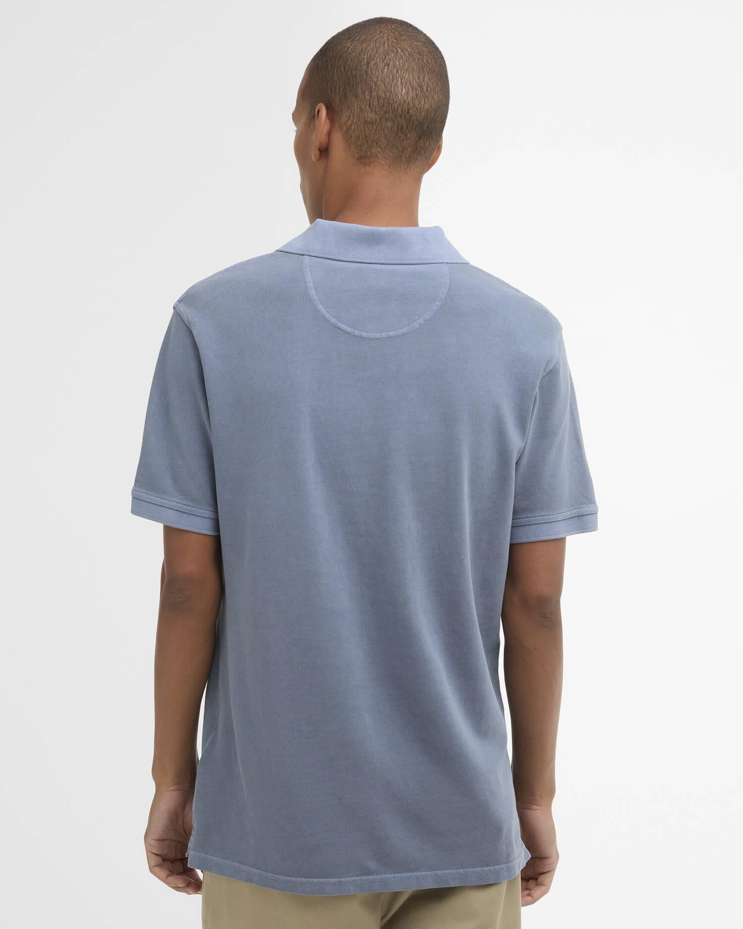 Washed Tartan Polo - Washed Blue