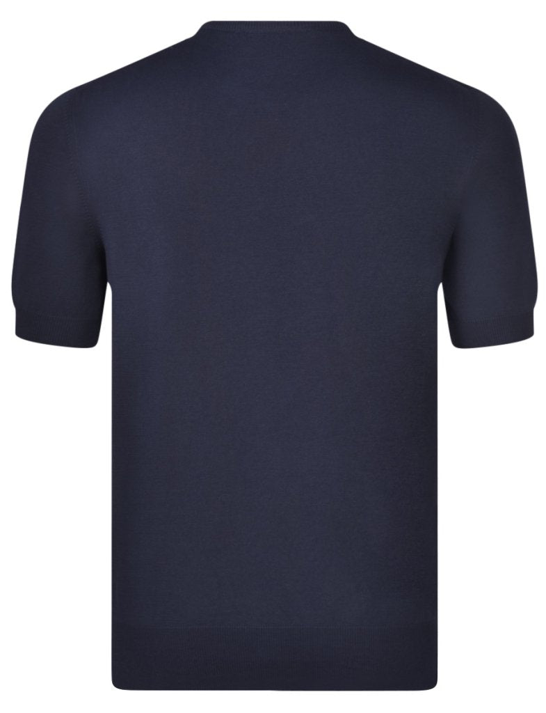 Ribbed T-shirt - Navy