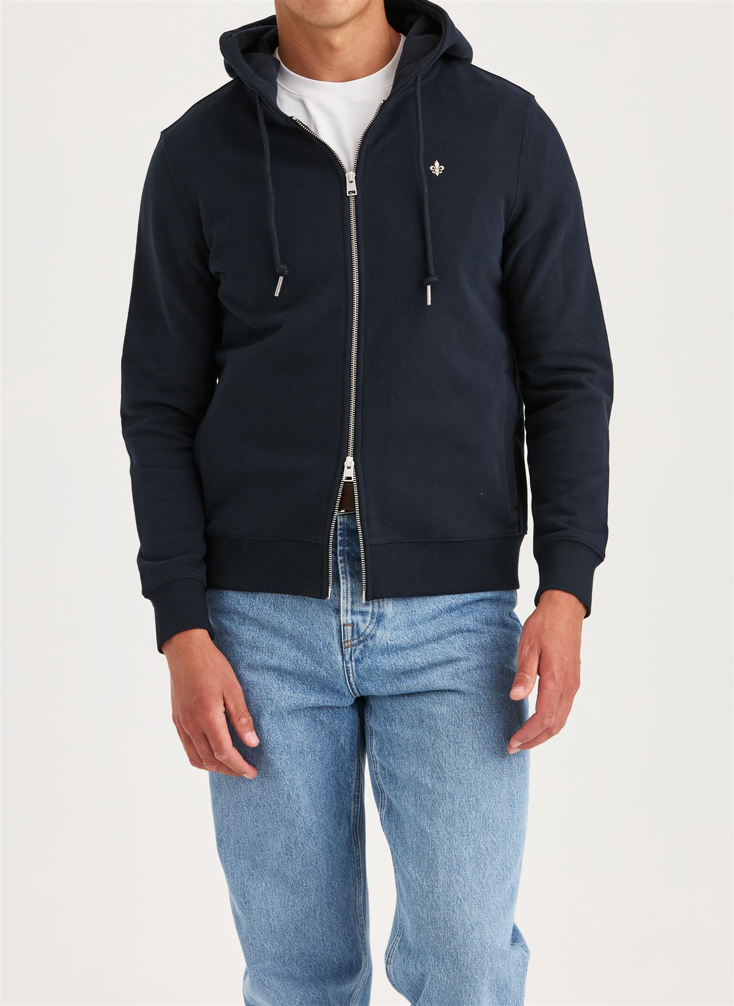 Brandon Lilly Zip Hood - Old Blue