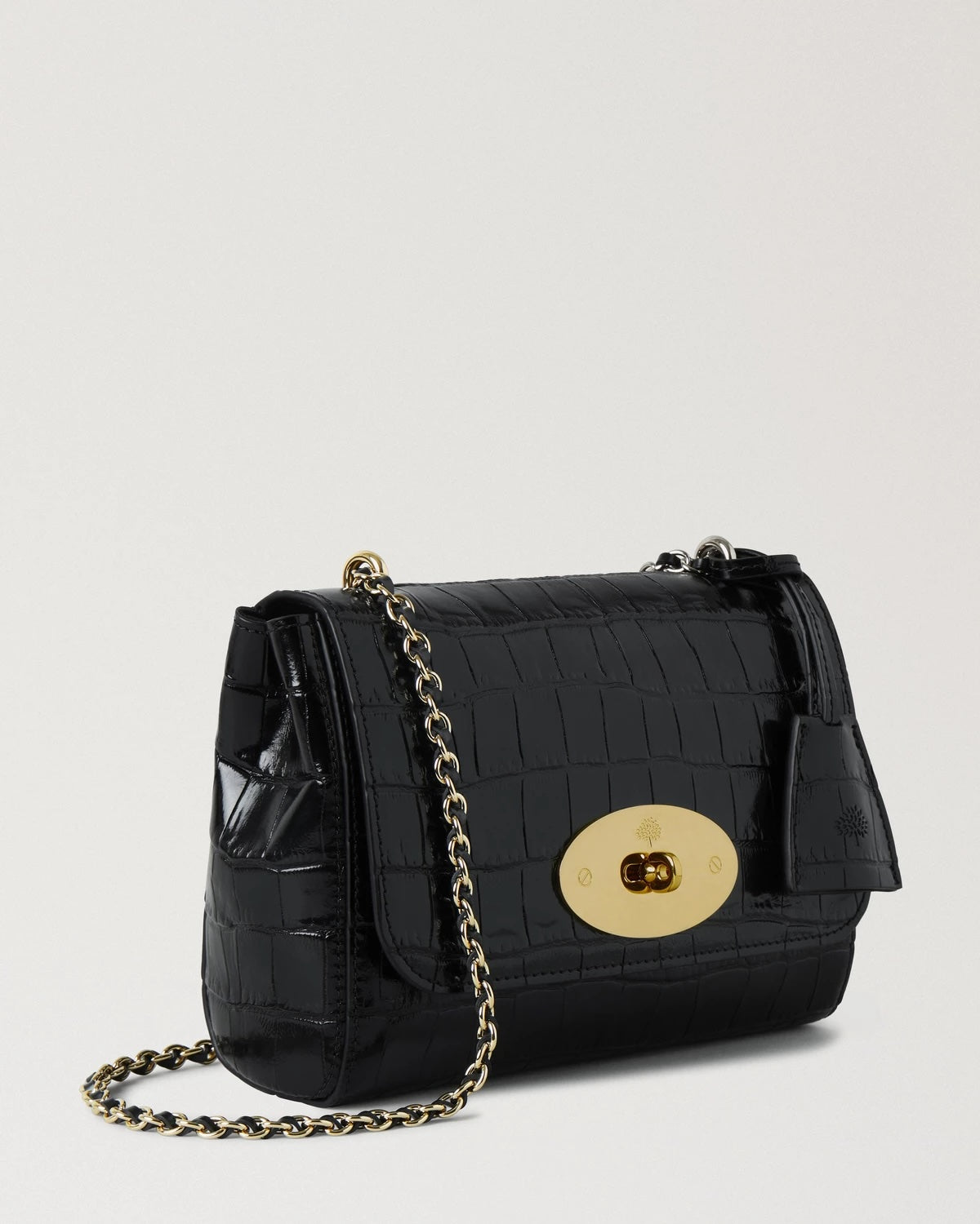 Lily Black Shiny Small Croc