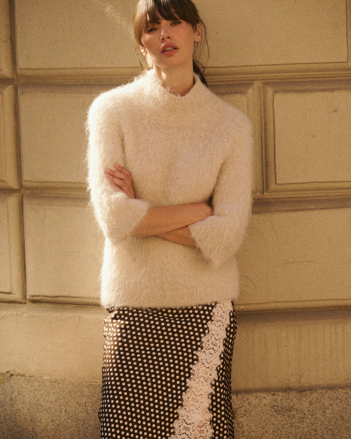 Hairy Knit Turtleneck Soft