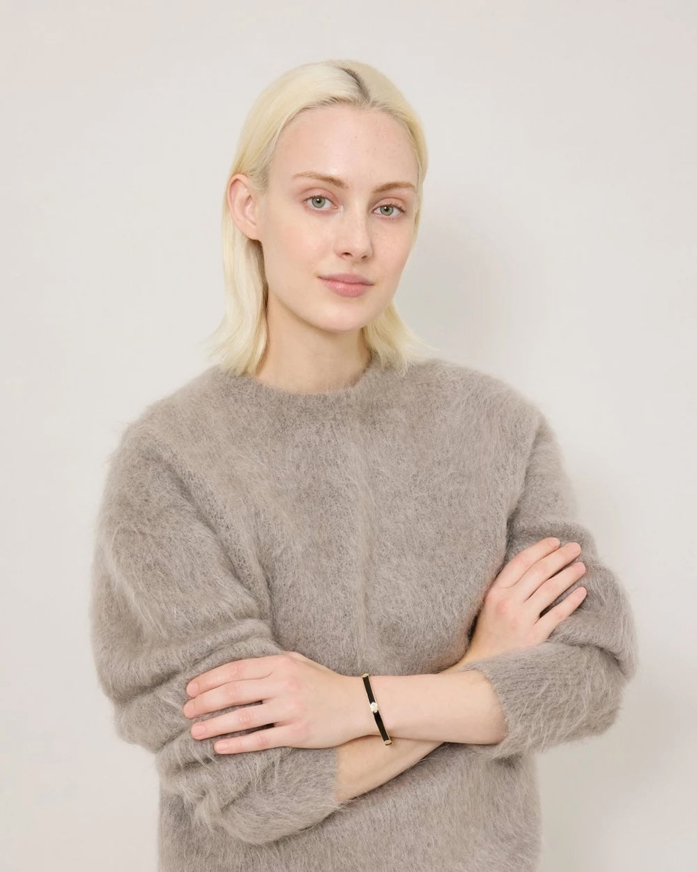 Mulberry Tree Enamel Bracelet Black