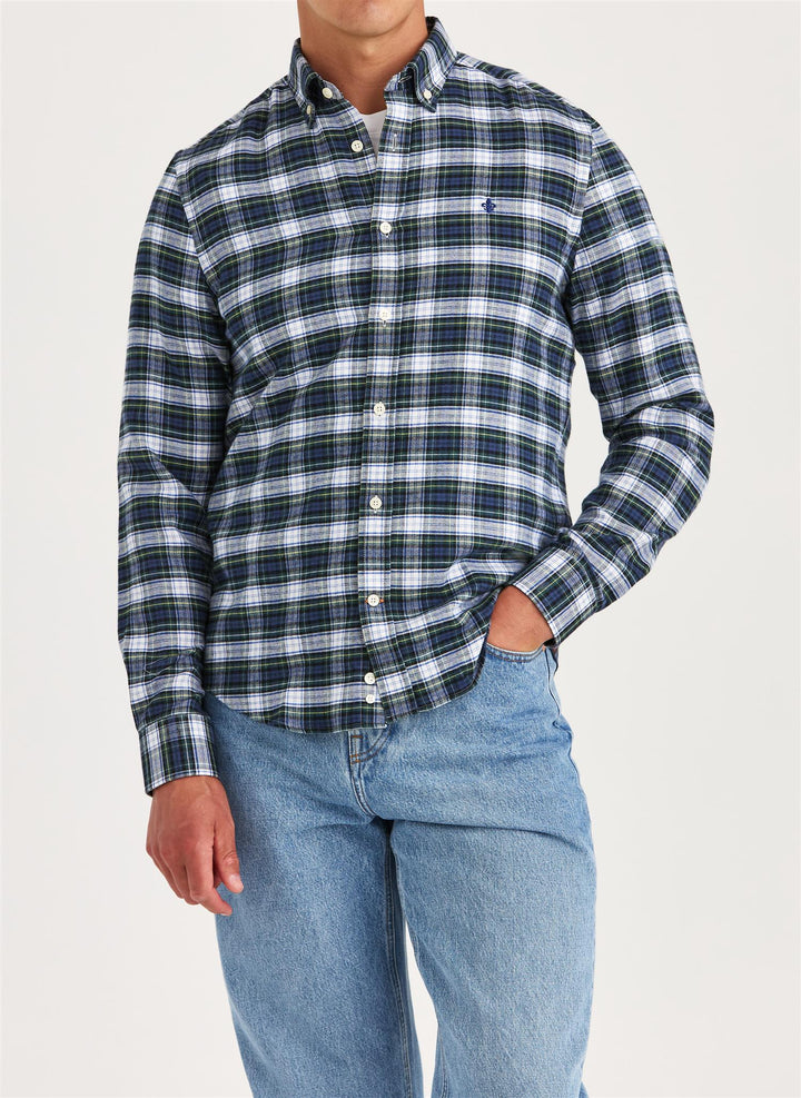 Soft Twill Tartan Shirt - Blue