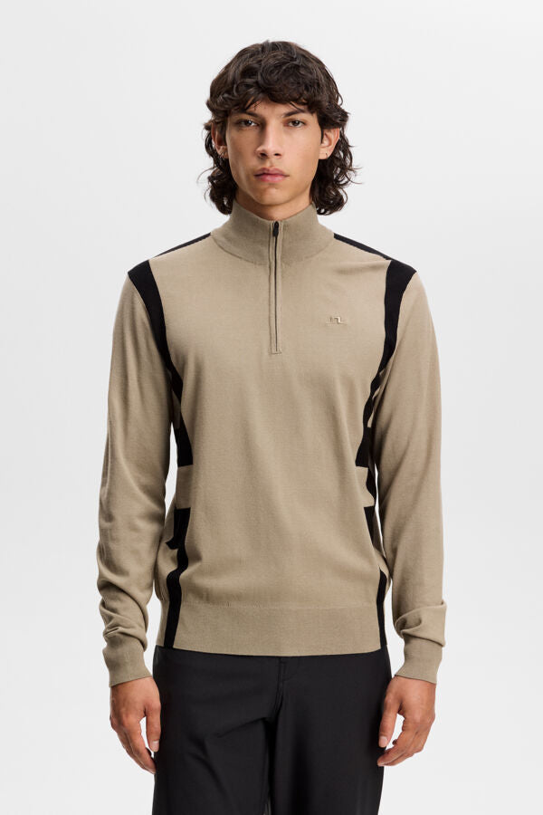 Kendrick Knittet Zip Sweater - Brindle