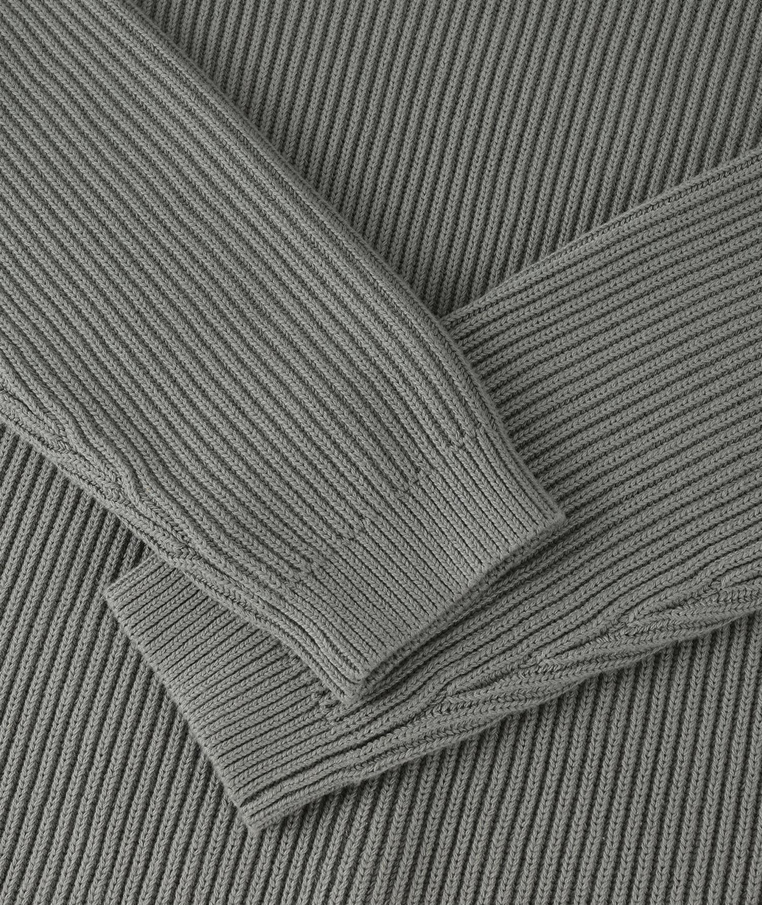 Boxy Cotton Knit - Dusty Green