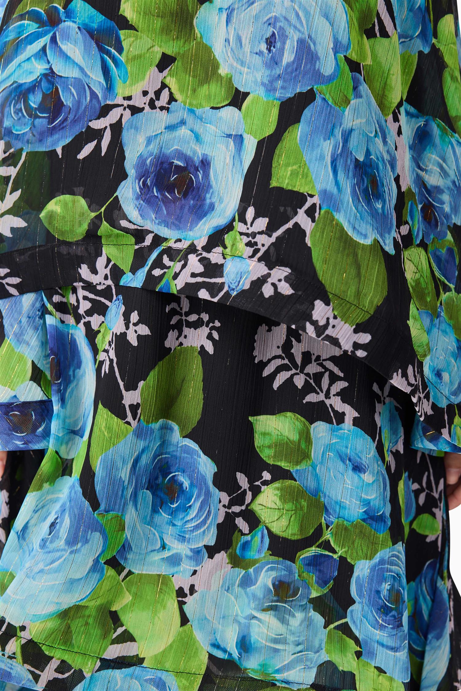 Briony Gown Black Multi