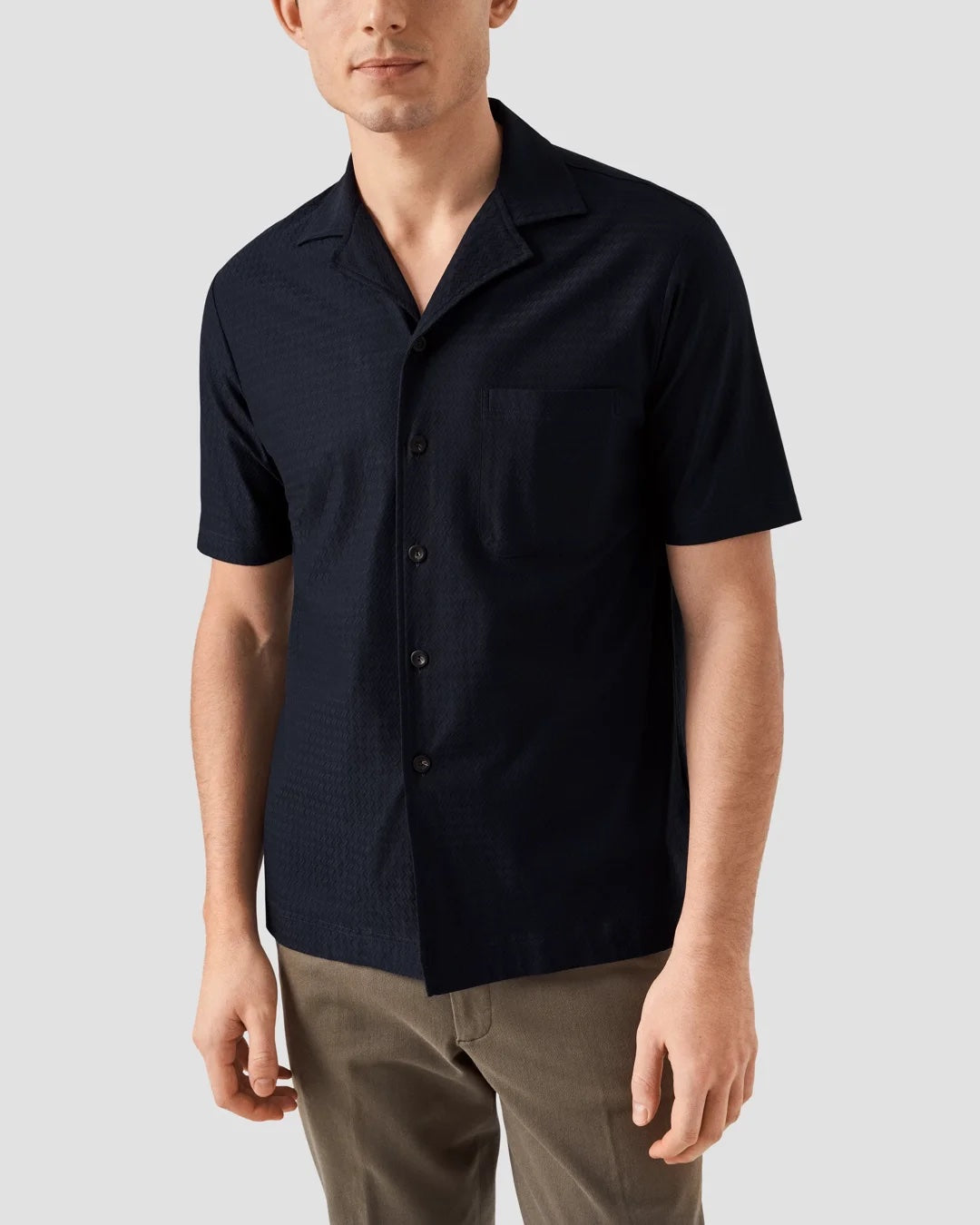 Jaquard Knitted Resort Shirt