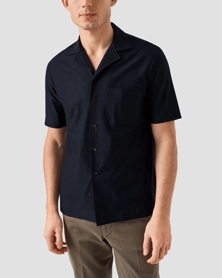 Jaquard Knitted Resort Shirt