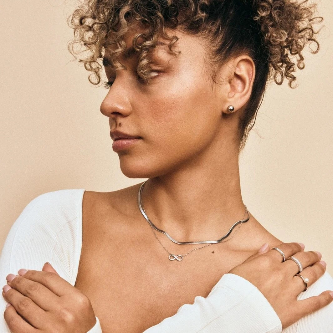 Chain Herringbone 45cm Steel