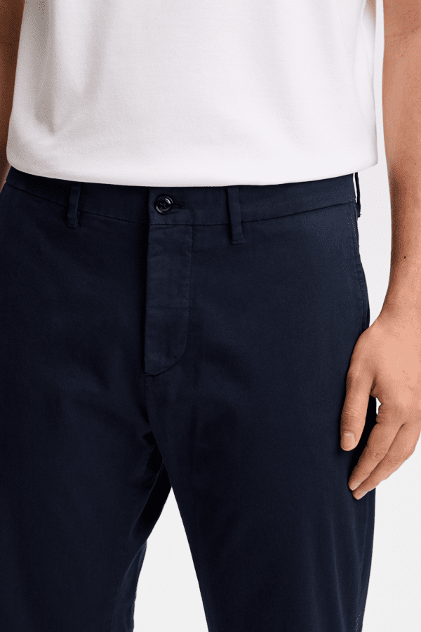 Chase Cotton Stretch Pants - Navy