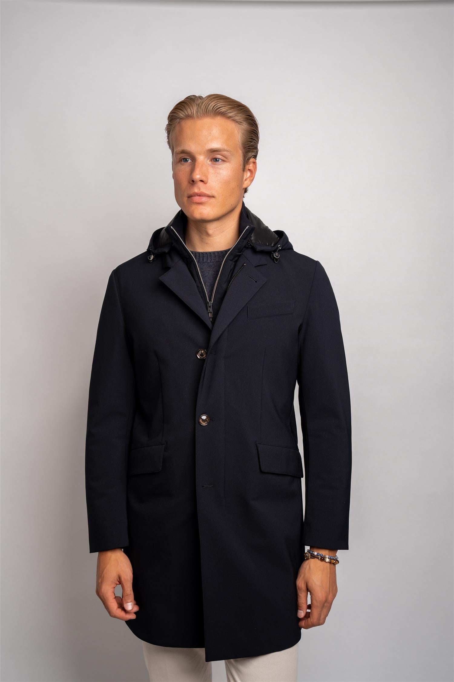Man Light Down Jacket - Dark Blue