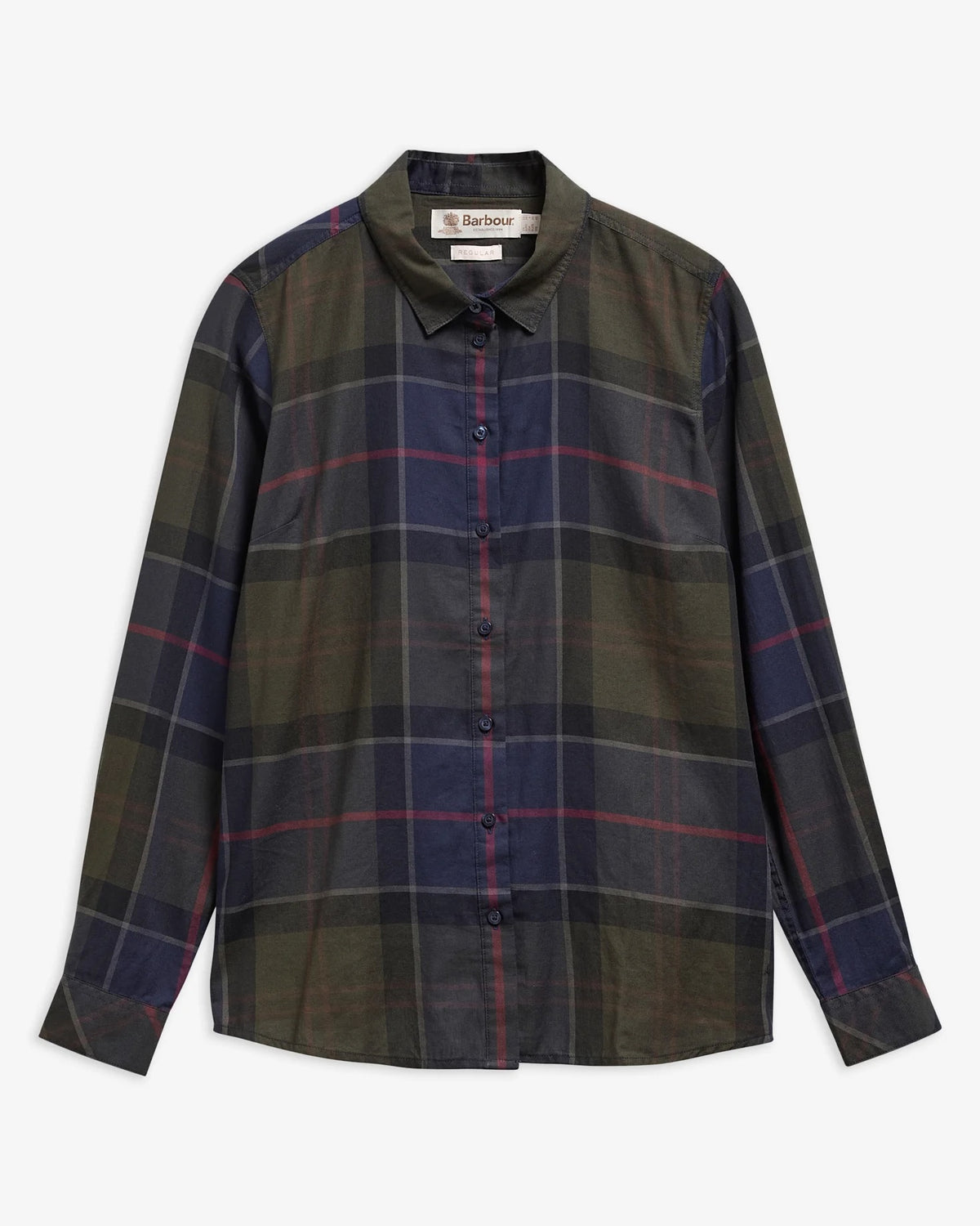 Bredon Regular Long-Sleeved Shirt - Shadow Classic Tartan