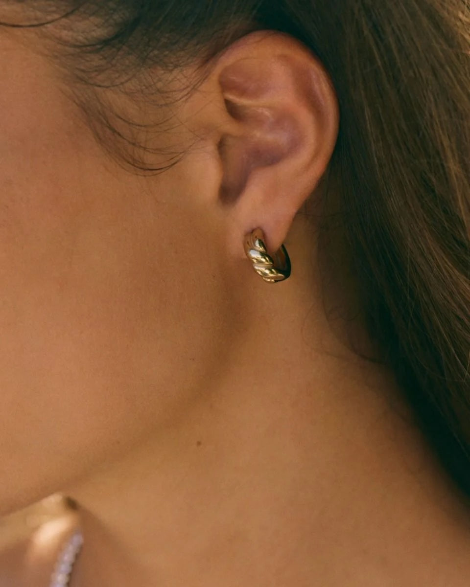 Twist Hoops S Gold