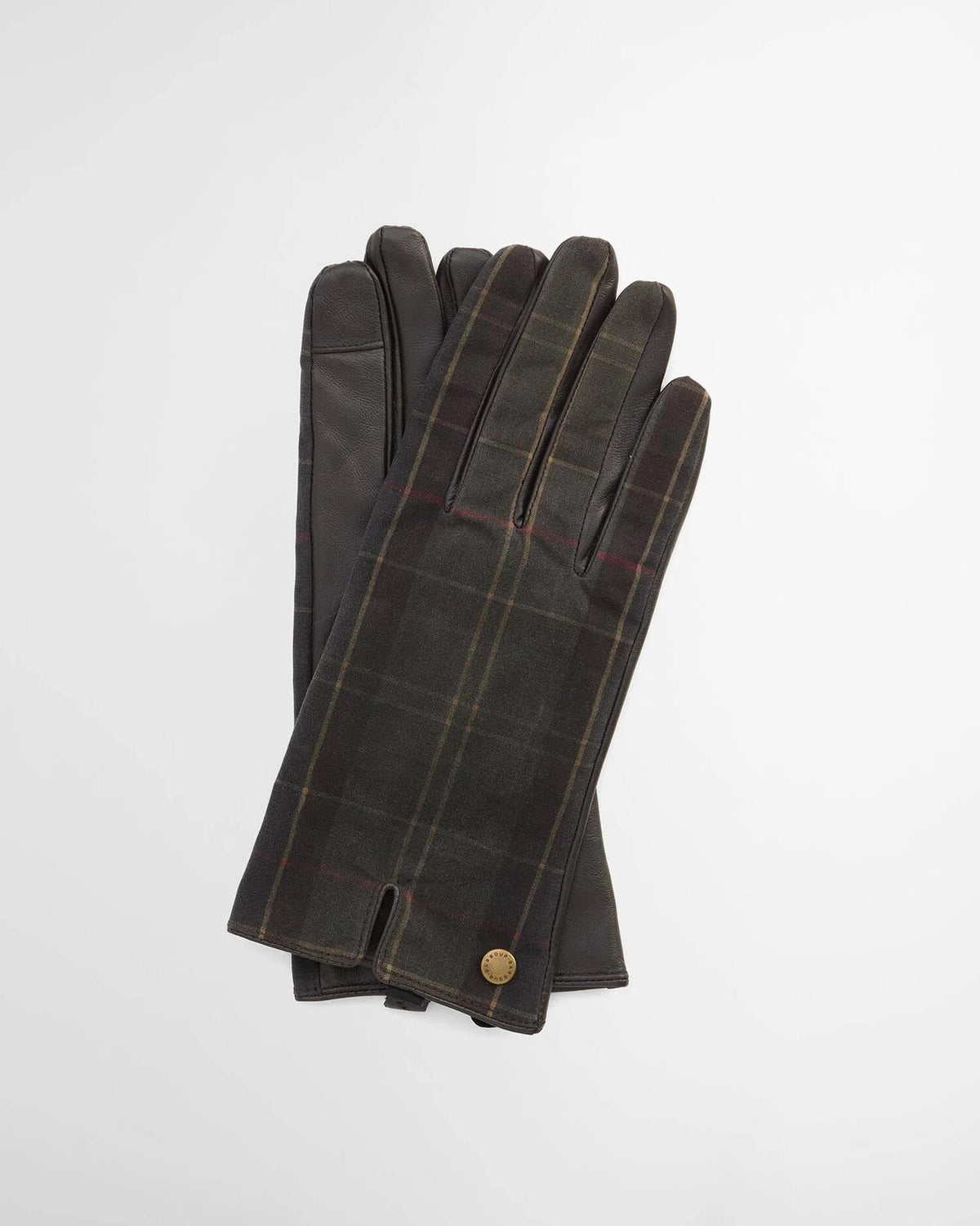 Scarlet Tartan Gloves - Classic Brown
