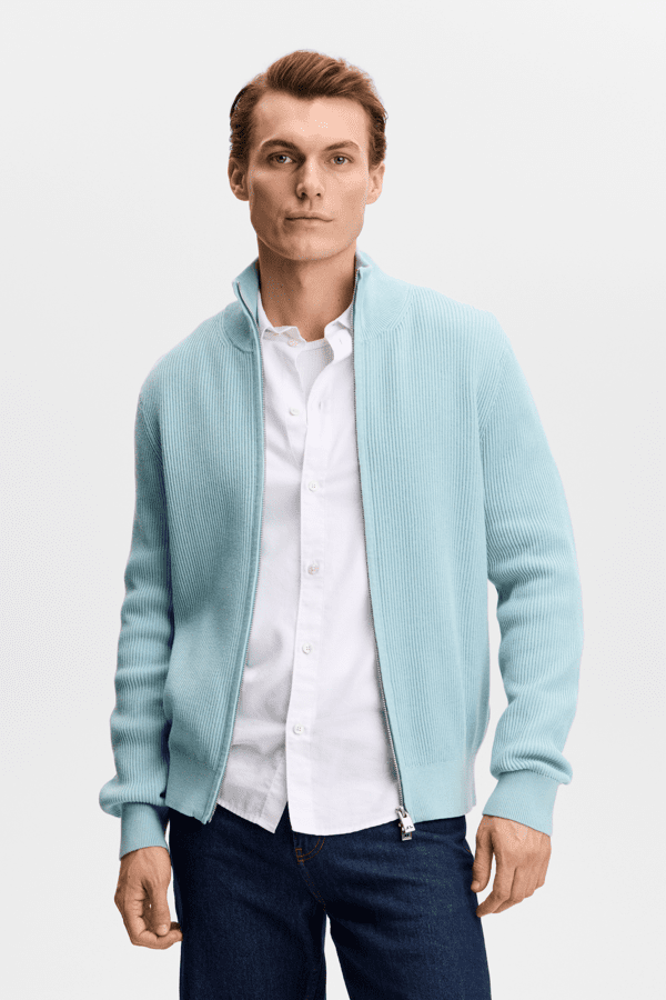 Alexis Full Zip Cardigan - Turkis